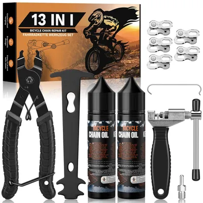 Productafbeelding van Fietsketting Reparatieset met Kettingolie en Gereedschap