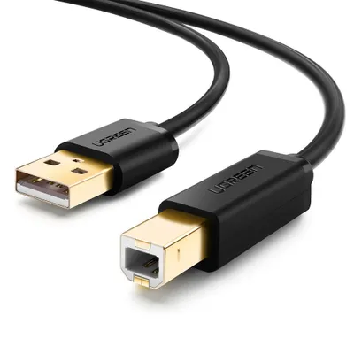 Produktbild von Ugreen 10351, 3 m, USB A, USB B, USB 2.0, Schwarz