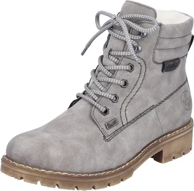 Produktbild von Rieker HWK Stiefel Damen Schnürstiefel Stiefelette grau 39