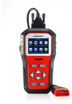 Zdjęcie produktu dla Diagnoza OBD2 KONNWEI KW860, Czerwony, Wyświetlanie błędów + opis, Resetowanie, Dane na żywo, Zrzut ekranu, ELM 327 OBDII