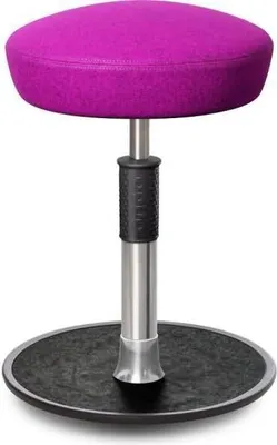 Produktbild von Sitz- Stehhocker Free Regular Hutsitz kvadrat Divina Mel. Pink Chrom /schw..