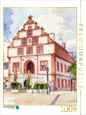 Produktbild von CALVENDO Puzzle Rathaus Bad Salzuflen | 1000 Teile Lege-Größe 64x48cm Foto-Puzzle für glückliche Stunden