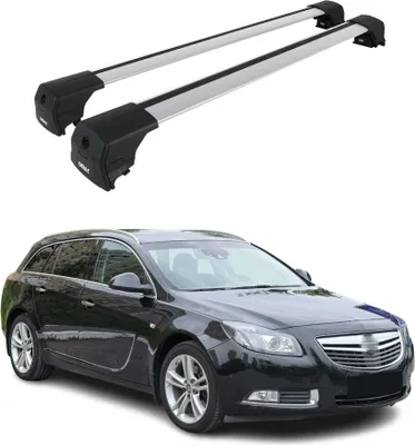 Produktbild von Dachträger Grundtäger für Opel Insignia A 2008-2017 75kg Aluminium Silber 2 tlg
