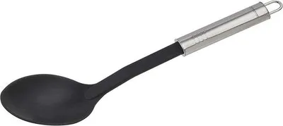 Produktbild von Famanu Servierlöffel 31 cm mit ovalem Griff für beschichtete Töpfe und Pfannen - Küchenhelfer aus Edelstahl