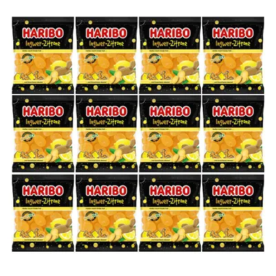 Produktbild von Ingwer-Zitrone-Gummibärchen 160 g – Haribo – 12er-Pack