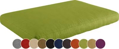 Produktbild von sunnypillow Palettenkissen Outdoor, wasserdicht, UV-lichtecht - Sitzkissen 120x60x15 cm - Palettenauflage für Palettensofa für Haus und Garten - Palettenpolster für Palettenmöbel - Kissen Grün