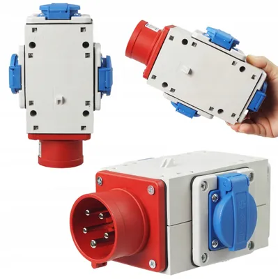 Produktbild von Adelid Kraftstromverteiler Camping Adapter 16A 5P 3x230V