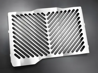 Produktbild von ZIEGER Kühlerabdeckung kompatibel mit Yamaha XSR700 Clean silber