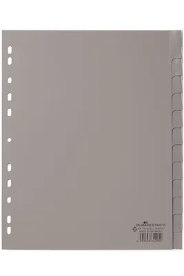 Obrázok produktu pre DURABLE index A4+ 12-dielny zváraný PP, 644610 sivá