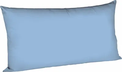 Produktbild von fleuresse Mako Satin Kissenbezug Colours Uni 40x80 cm Mittelblau