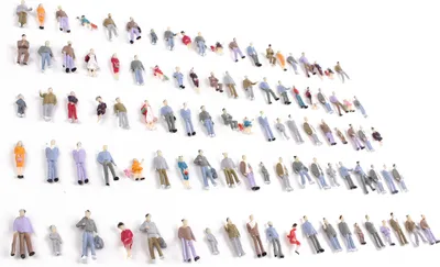 Produktbild von Figuren 1:100 | Modellbau Menschen aus Plastik (100 Stück)