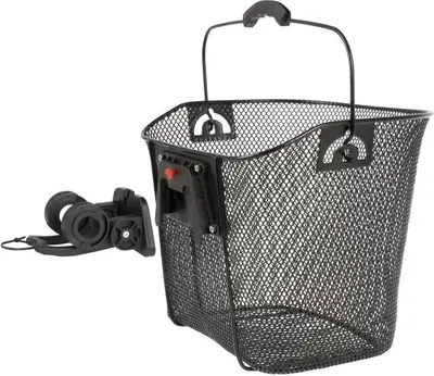 Obrázek produktu pro koš přední drátěný s klipem na řidítka černý