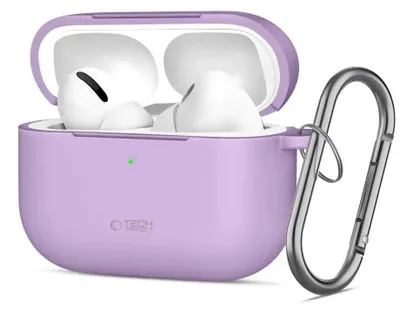 Obrázok produktu pre Silikónové puzdro Tech-Protect Hook pre AirPods Pro - fialové