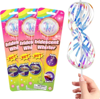 Productafbeelding van Regenboogtwirlers - Set van 3 - Magische regenboogspinner - Regenboogtwirler voor feestjes - Cool dansrekwisiet