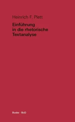 Zdjęcie produktu dla Einführung in die rhetorische Textanalyse