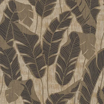Productafbeelding van Profhome 395024-GU Natuur behang floral glimmend beige zwart 5,33 m2