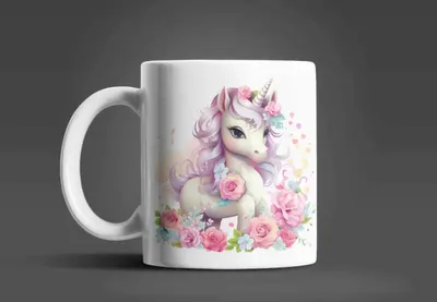 Produktbild von Süßes Einhorn Kinder Teetasse Tasse Geschenkidee 330 ml – Einhorn-01