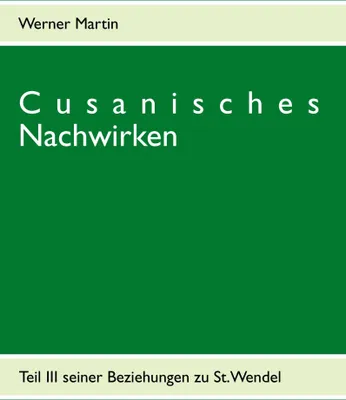 Produktbild von Cusanisches Nachwirken.by Martin, Werner New   .
