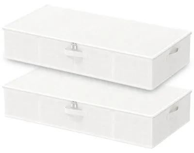 Produktbild von Aufbewahrungsbehälter - Faltbare Schrankorganisatoren - Unterbett Organizer - 2 Stück - 80 x 40 x 15 cm