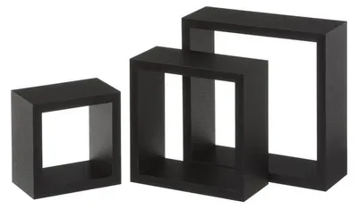 Produktbild von Set mit 3 MDF-Einlegeböden in Schwarz