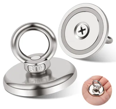 2er-Set 42 mm Magnetfische, Neodym-Magnete, 50 kg Zugkraft