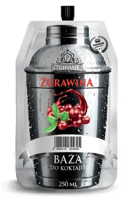 Produktbild von Profimator Cranberry Konzentrat 250 ml Likör Ansatz Cocktail Basis Cranberry Likör Selber Machen Wodka Aromatisieren Fruchtkonzentrat Für Bar Party