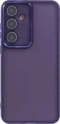 Productafbeelding van Hoesje voor Samsung Galaxy S24 Plus - Phonesta Translucia, semi-transparante achterkant met camera bescherming - Transparant/Paars