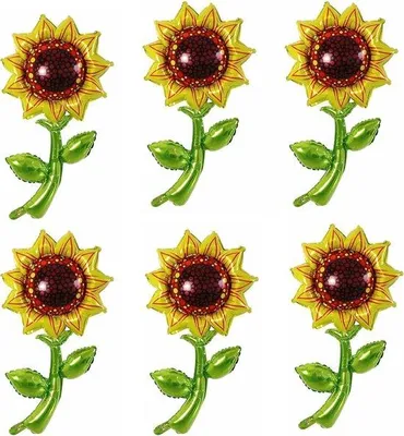Produktbild von Sommerliche Sonnenblumenballons 36 Zoll Aluminiumfolie Sonnenblumen Mylar Ballons - Sommerliche Hochzeit Geburtstagsdekoration