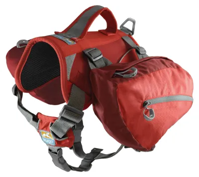 Imagen del producto de Mochila para perros Kurgo Baxter, color rojo, para perros de peso entre 14 y 38 kg
