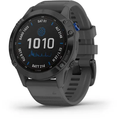 Produktbild von Garmin fenix 6 Pro Solar, 3,3 cm (1.3"), MIP, WLAN, GPS, 85 g