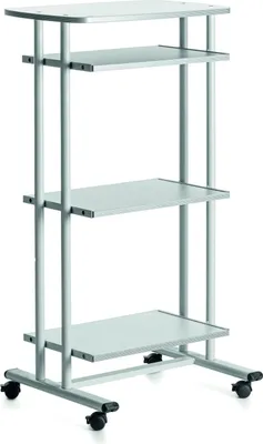 Produktbild von rocada PC-Tisch mit Rollen grau 68,0 x 53,0 x 126,0 cm