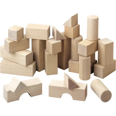 Produktbild von HABA 26-tlg. Baustein-Set Grundpackung 001071