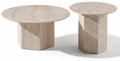 Productafbeelding van Bijzettafeltje, moderne stijl, beige kleur, praktisch, comfortabel, nieuw voor de woonkamer