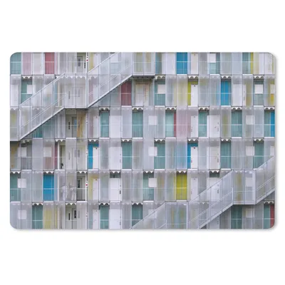 Produktbild von MuchoWow® Schreibtischunterlage Wohnungen - Türen - Architektur - Treppe 60x40 cm - XXL Mauspad - Großes Mauspad