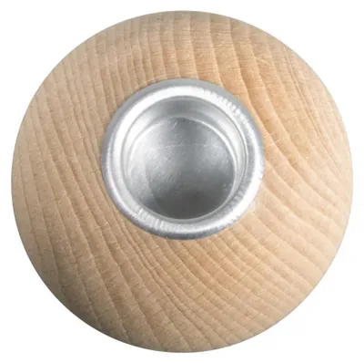 Produktbild von Rayher Kerzenhalter Holzkugel Holz Deko 7 cm Durchmesser 6.5 cm Höhe