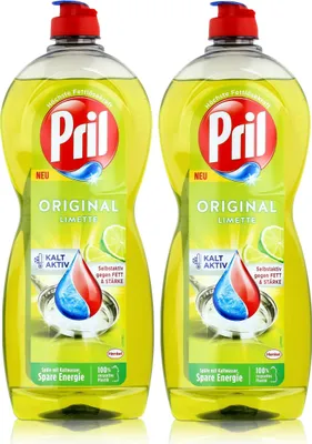 Produktbild von Pril Spülmittel Original Limette 675ml - Hohe Fettlösekraft (2er Pack)
