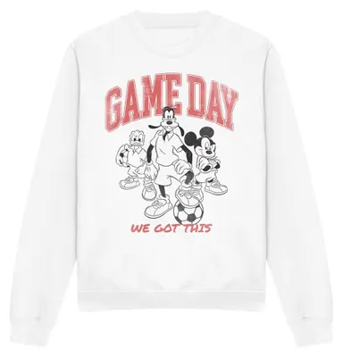 Image de Disney - Sweat-shirt « Friends Game Day » pour homme/femme, unie TV34763 (L) (blanc)