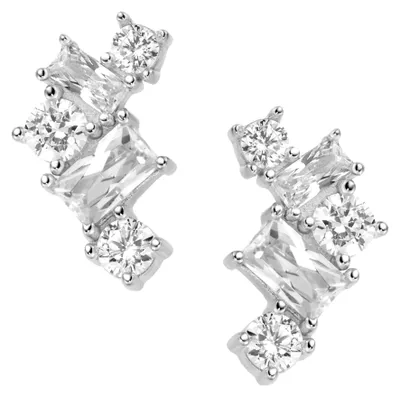 Produktbild von Ohrstecker Smart Jewel mit weißen Zirkonia Steinen, Silber 925 Silber Onesize