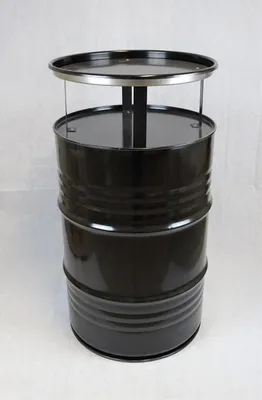 Produktbild von Fassmöbel Stehtisch Bistro-Tisch Design Partytisch Schwarz Ø 57cm Höhe 108cm