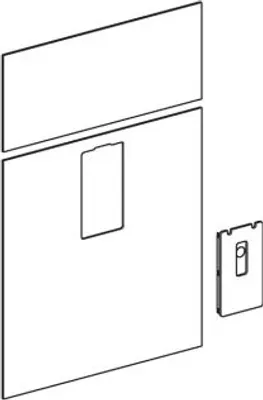 Produktbild von Geberit 242702SI1 Frontverkleidung für Geberit Monolith