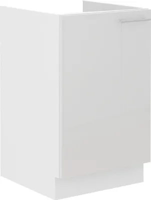 Produktbild von Spülenschrank 50 Lara Weiß Hochglanz + Weiß matt Küchenzeile Küchenblock Küche