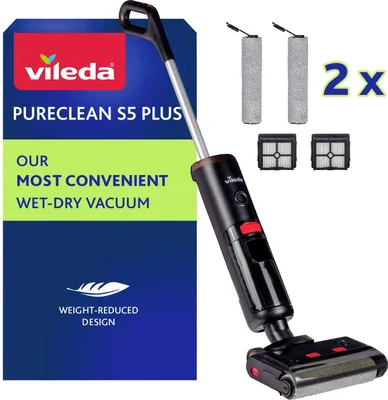 Zdjęcie produktu dla Vileda PureClean S5 Plus Bezprzewodowy odkurzacz 2w1 z akcesoriami
