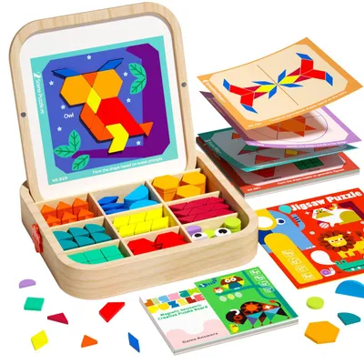 Productafbeelding van Magnetische bouwstenen set - 288 stuks - Montessori leerspeelgoed - Educatief STEM cadeau - Geschikt voor peuters van 3-5 jaar - Bouwstenen