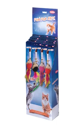 Produktbild von NOBBY Angel mit Plüschmaus, bunt, 53 cm