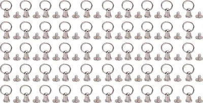 Produktbild von 50 Sets Pull Ring Niivet 6mm Zinklegungs -Elektroplatten -Schraubnetze und 5,5 mm Eisenschrauben für Telefonhülsenbeutelgürtel