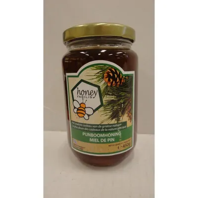Produktbild von Honey Failis Pijnboomhoning 450g Glas (Pinienhonig)