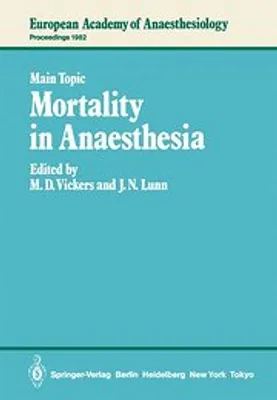 Obrázek produktu pro Mortality in Anaesthesia