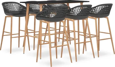 Produktbild von CLORIS 7-tlg. Bar-Set Schwarz und Grau 3057478
