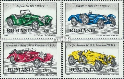 Produktbild von Briefmarken Rumänien 1996 Mi 5223-5226 (kompl.Ausg.) postfrisch Automobile.
