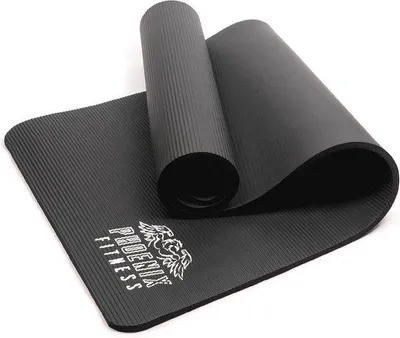 Immagine prodotto di Tappetino yoga antiscivolo extra lungo - Tappetino multifunzionale da 15 mm per HIIT, allenamento della forza e pilates